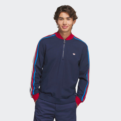 Adidas Golf Originals 3-Stripes 1/4 zip midlayer - Navy