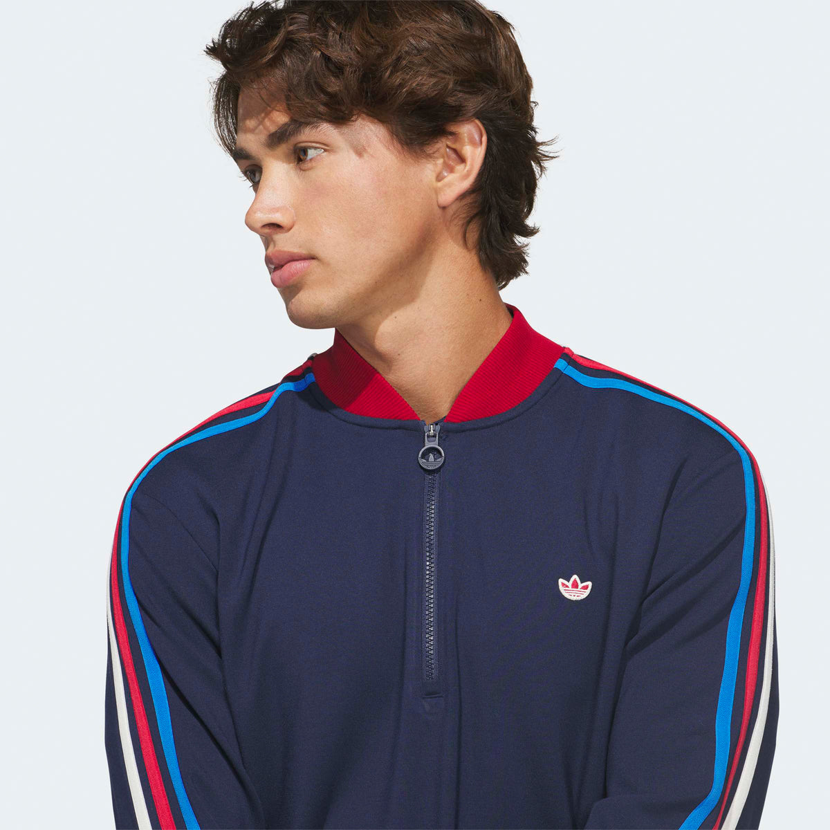 Adidas Golf Originals 3-Stripes 1/4 zip midlayer - Navy