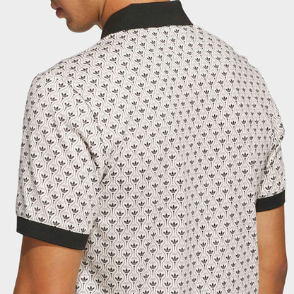 Adidas Golf Originals Novelty AOP polo - Sort/beige