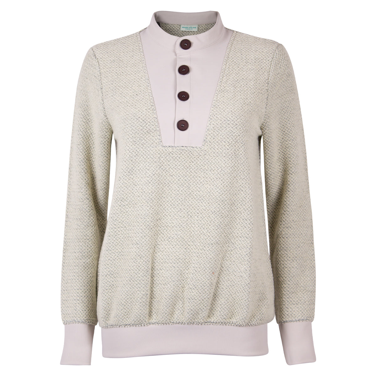 Marie Valois Placket sweater - Dame