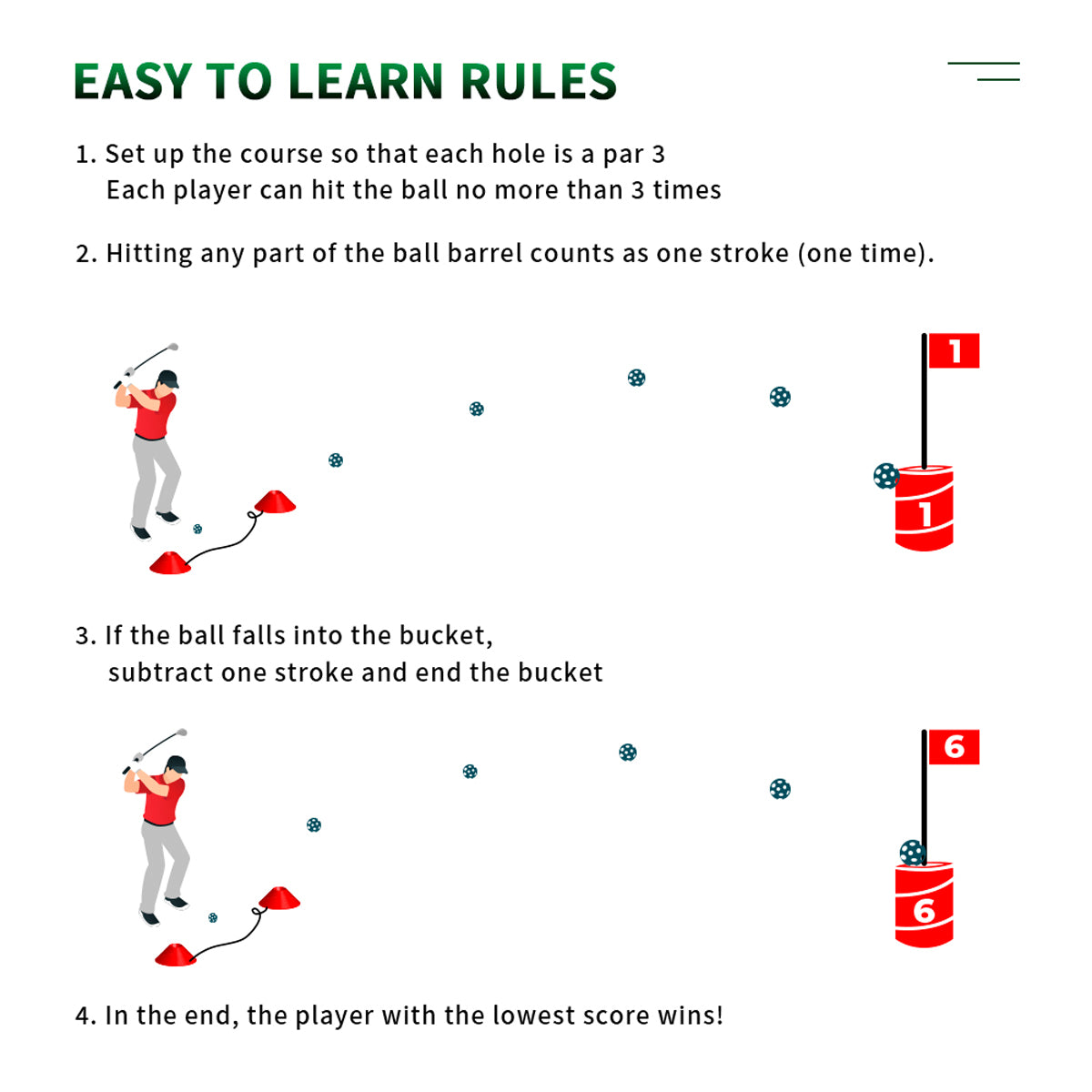 Nordic Golf Design Bucket Golf havespil