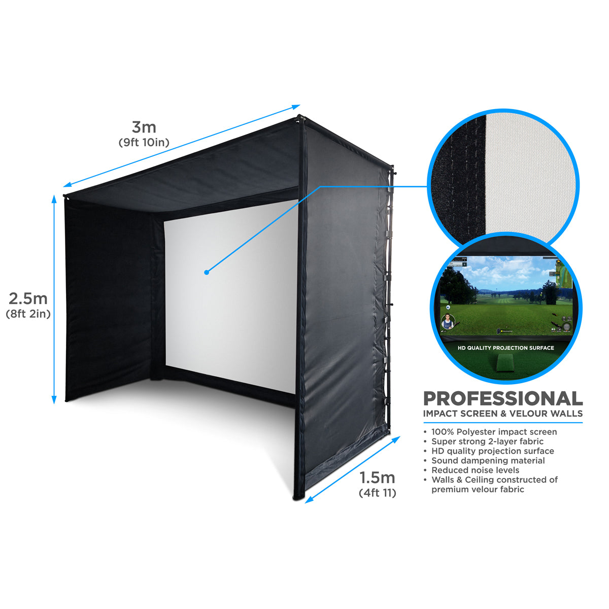 Sim Space Enclosure 3x2.5x1.5