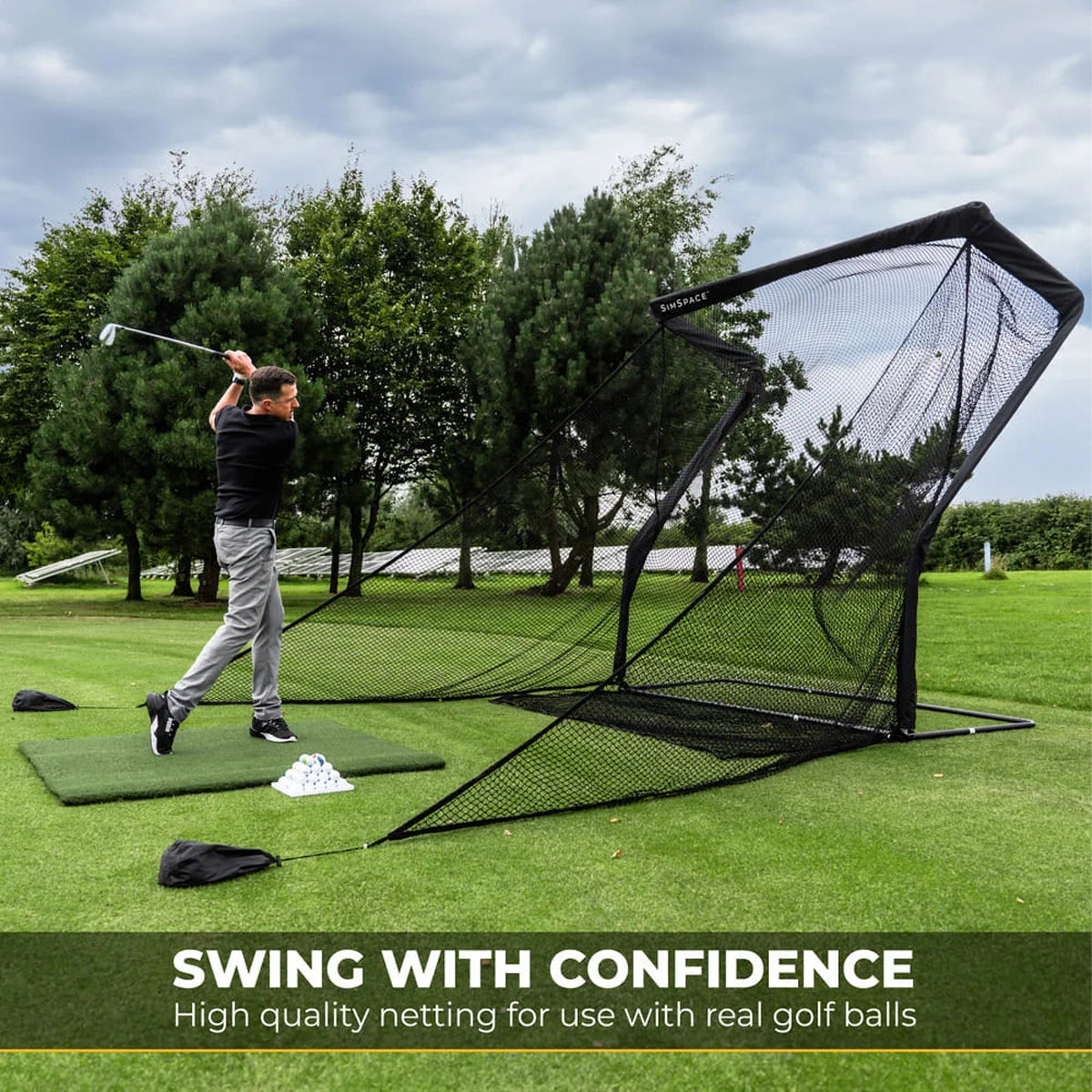 Sim Space Deluxe Home Driving Net - 2.5x3.0