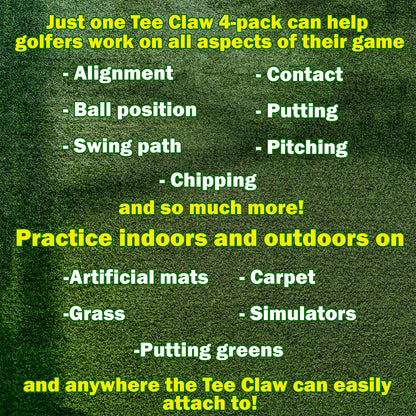 Tee Claw 4 pak - Sort/gul