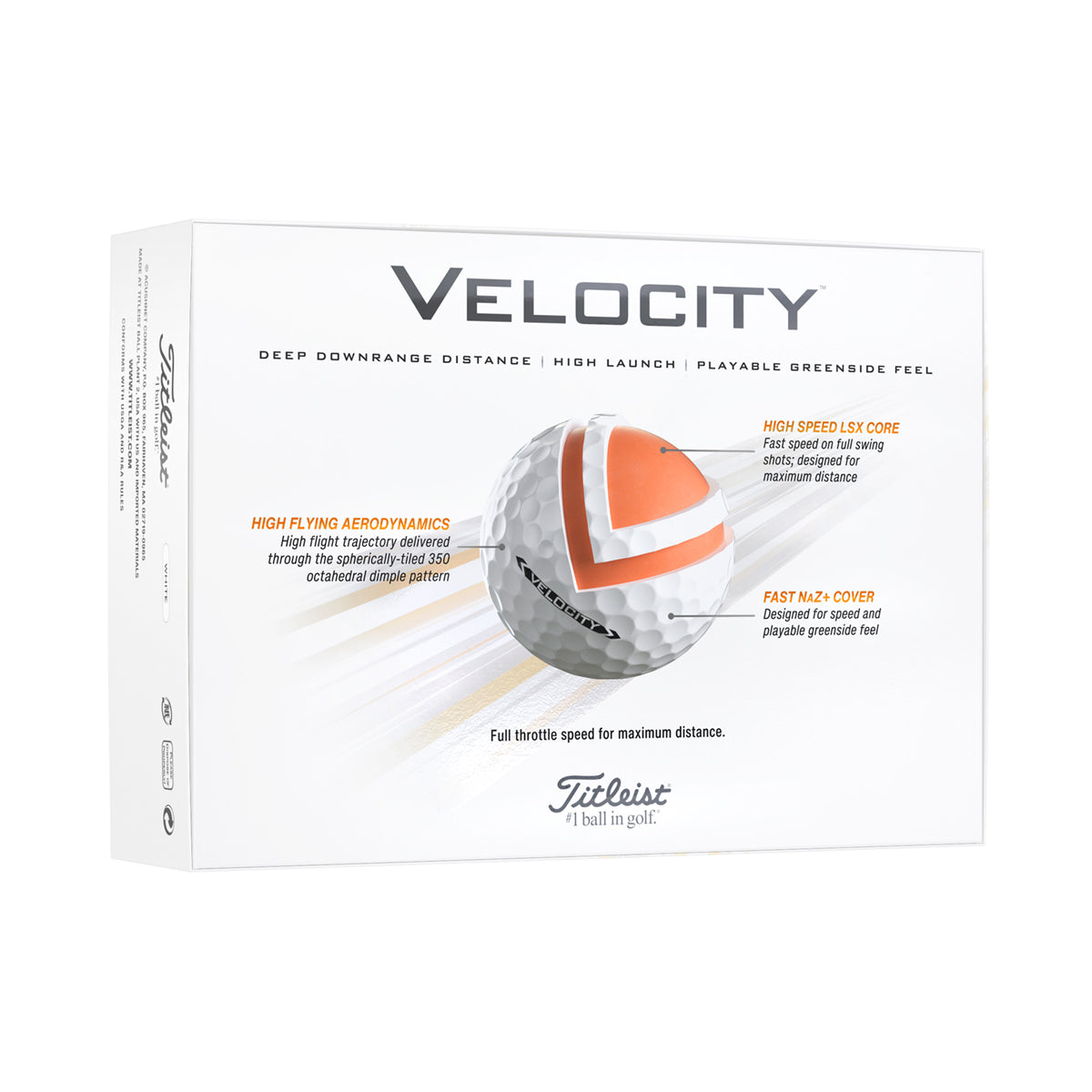 Titleist Velocity - Hvid