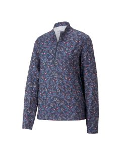 Puma Cloudspund Floral 1/4-zip midlayer - Dame