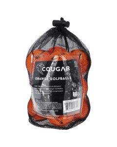 Cougar golfbolde - Orange - 12 stk.