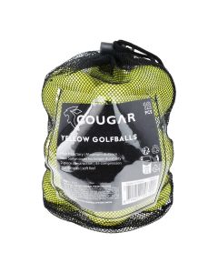 Cougar golfbolde - Gul - 12 stk.