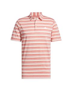 Adidas 2-Color Stripe polo - Rød/Beige